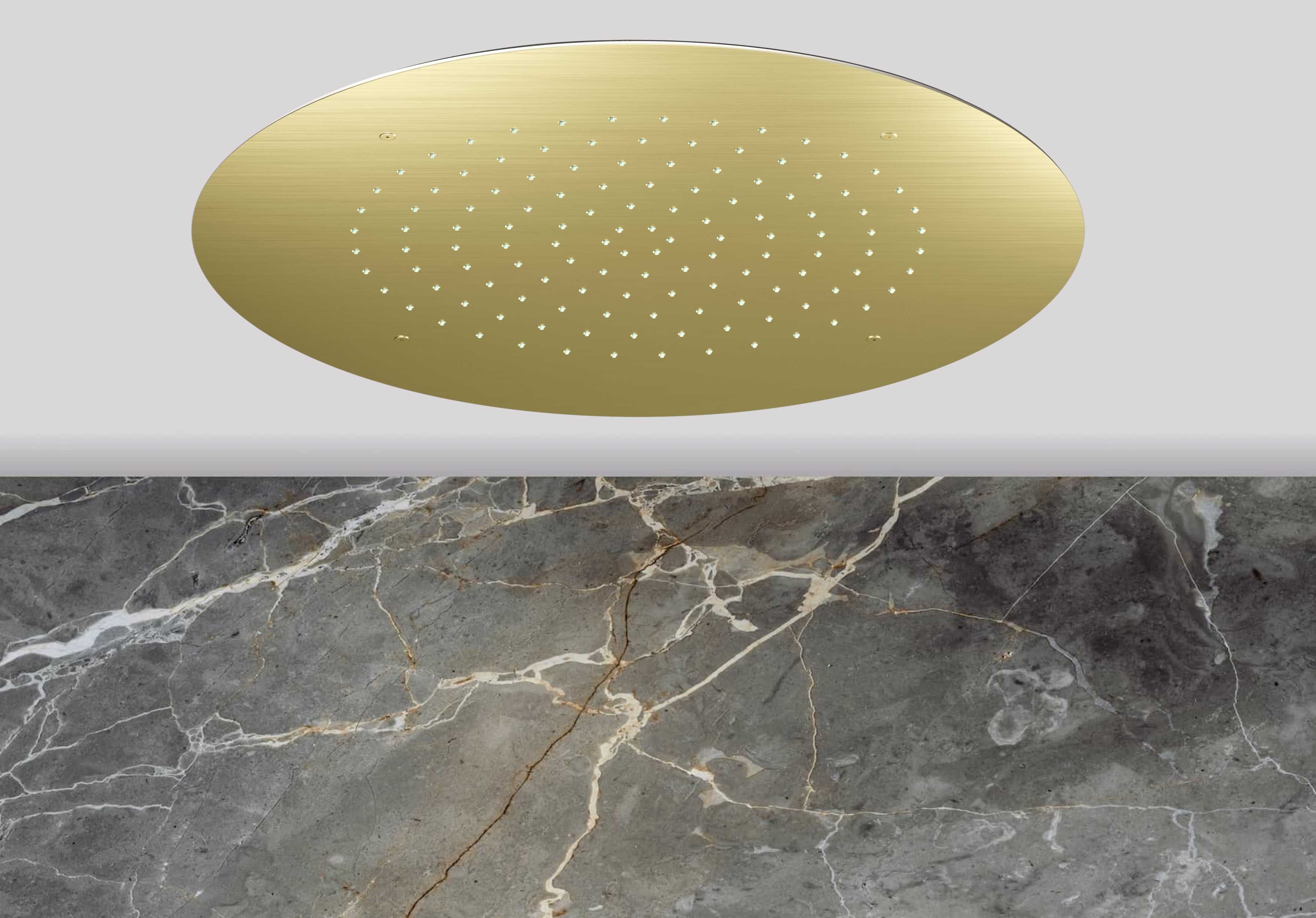 Lagoo Nesso Hoofddouche Showerlicious 550 N8222BB Brushed Brass PVD