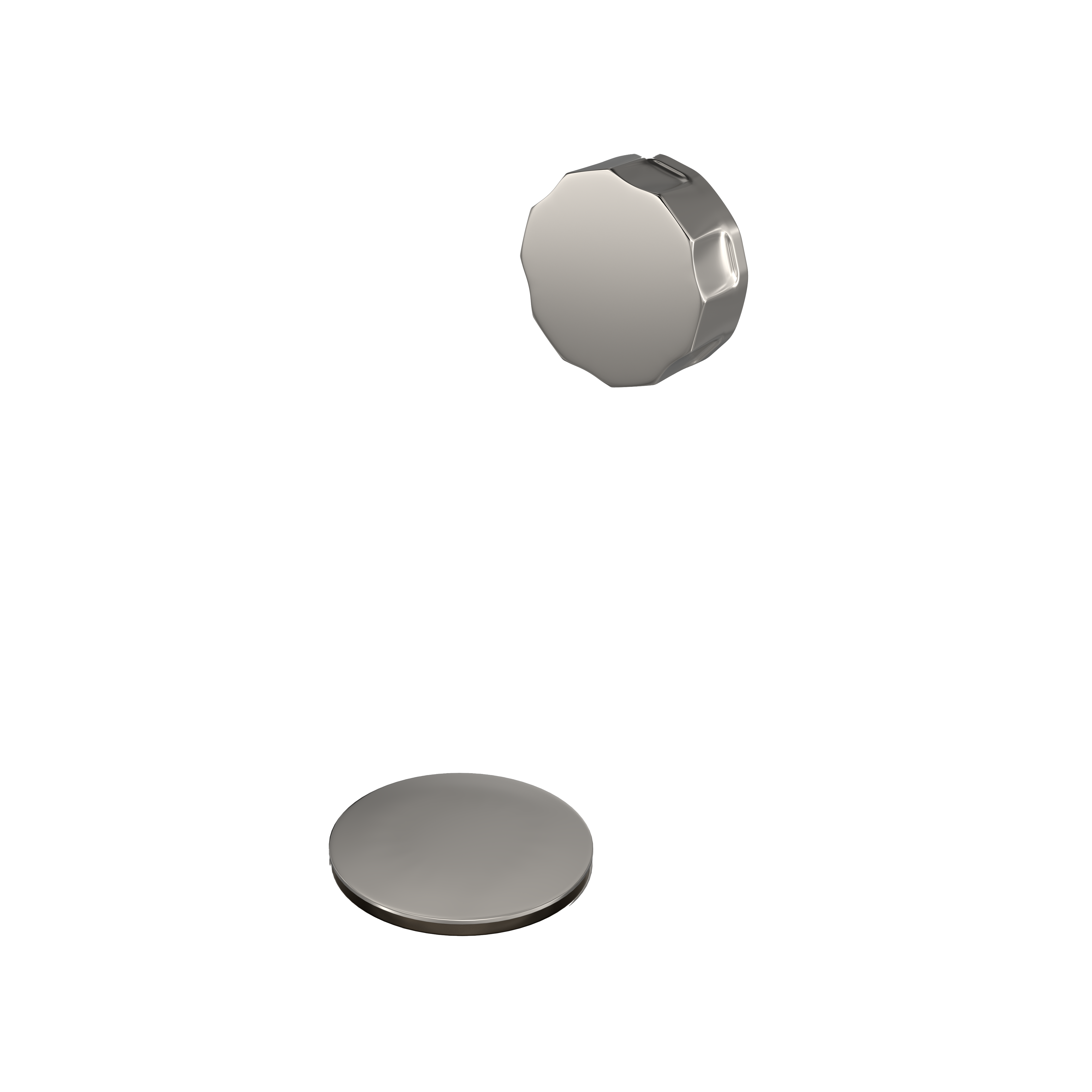 Hotbath Pal badoverloop set verlengd P032GN Geborsteld Nikkel