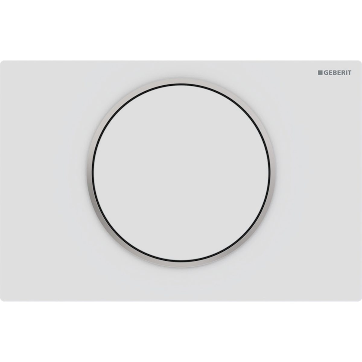 Geberit Sigma10 bedieningsplaat 2- toets round matwit easy-to-clean 115.758.JT.5