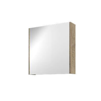 Proline spiegelkast Comfort met spiegel op plaat aan binnenzijde 1 deur 1808551 Raw oak H600xB600xD140