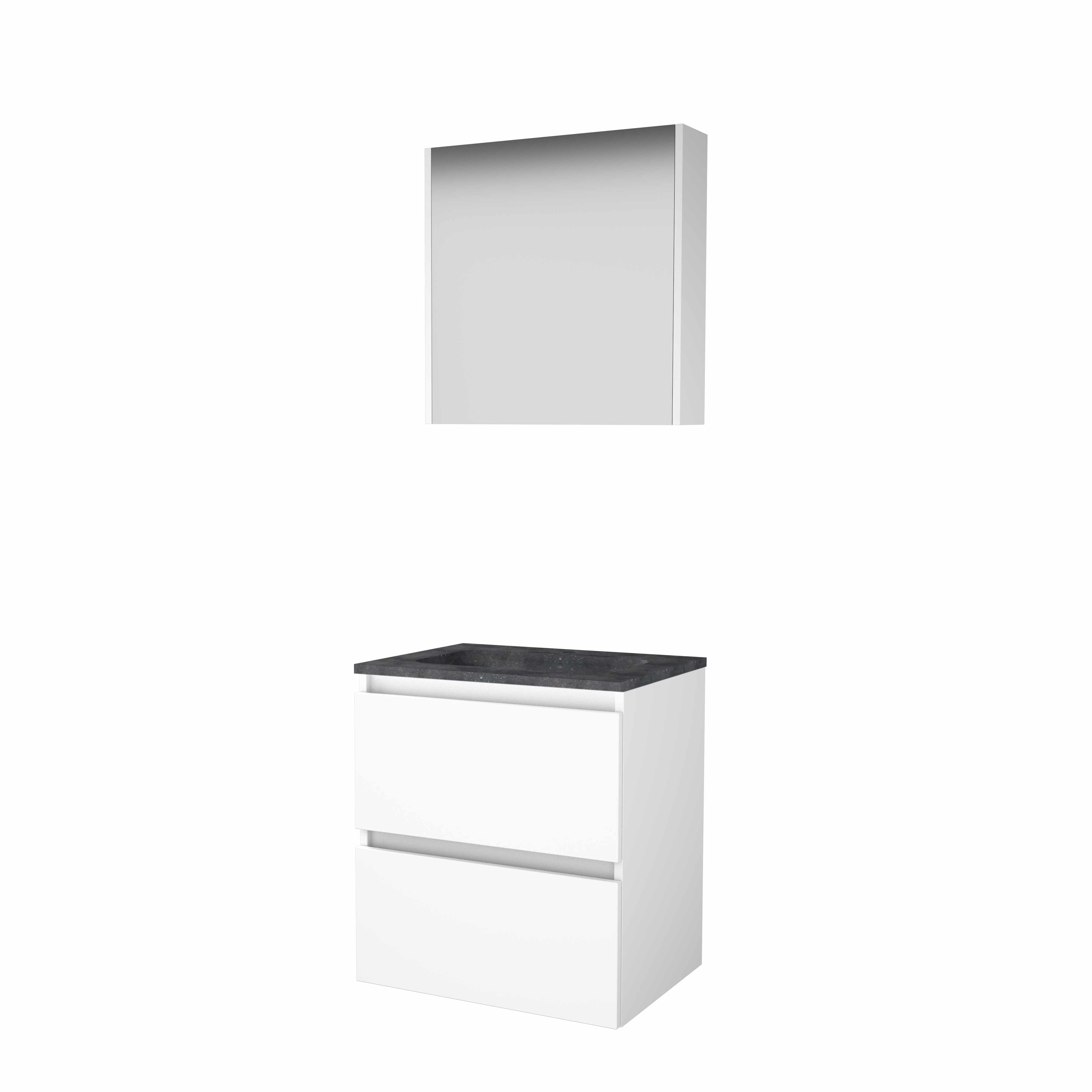 Basic Comfort 46 onderk. GL incl. 2 la + hardst. wast. incl. 1 krgt. incl. sp.kast B600xD460 Ice White / 1813153
