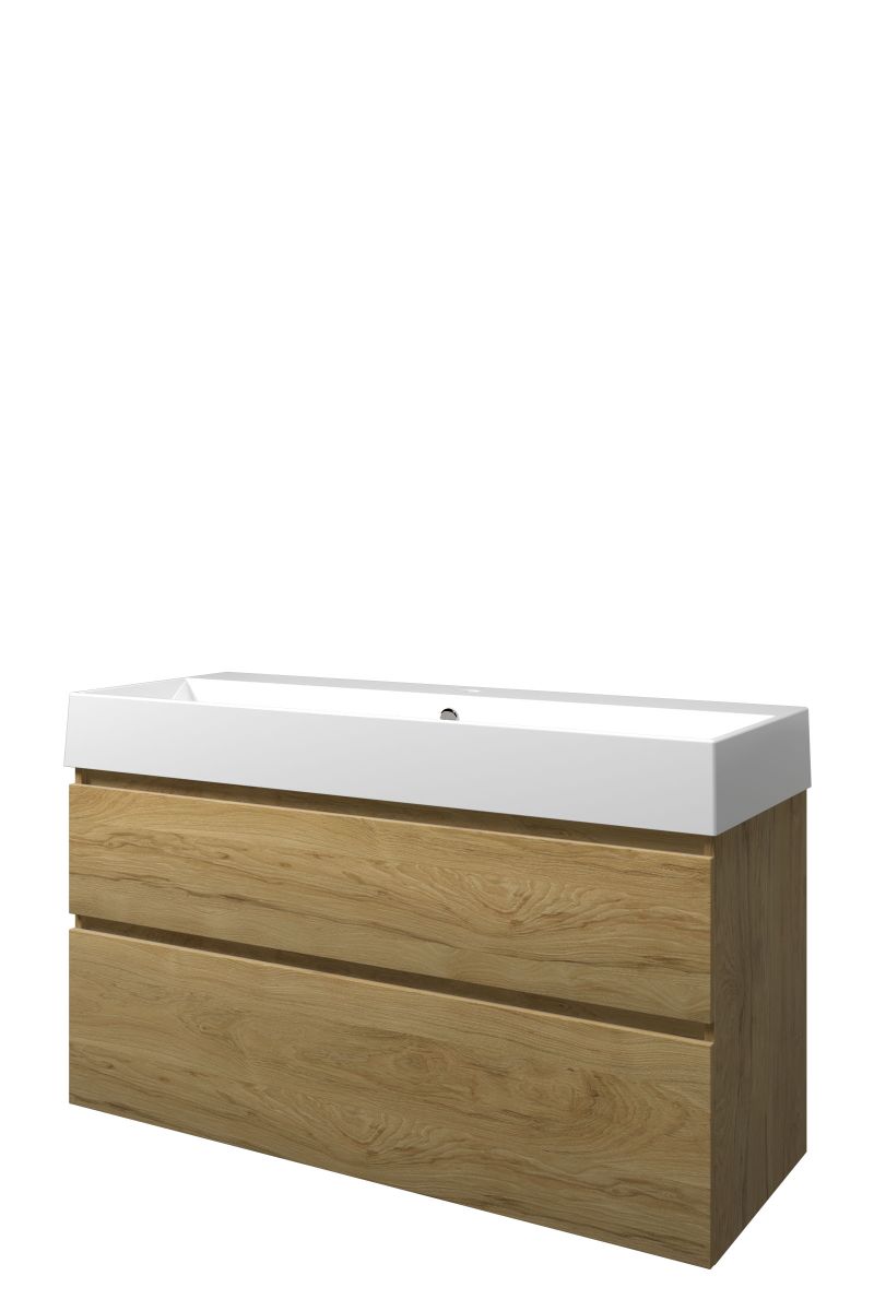 Proline set porselein Loft wast. met 1 krgt. en onderk. a-sym. 1815582 Ideal oak/Glans wit H700xB1200xD460