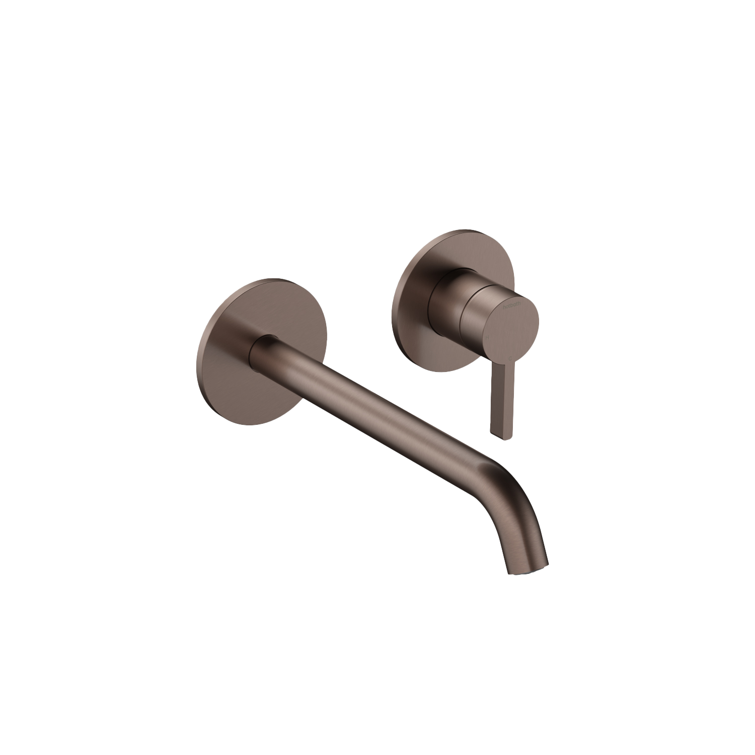 Hotbath Ace afbouwdeel t.b.v. inbouw wastafelmengkraan m. 20cm uitloop AC105EXTBCP Geborsteld Koper PVD