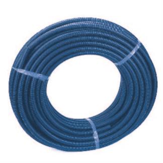 Mtr. Mantelbuis op rol 19/25 blauw a 50 meter 1925B