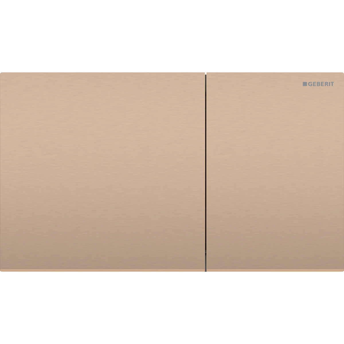 Geberit Sigma70 bedieningsplaat 2- toets square rvs roodgoud 115.622.QB.1