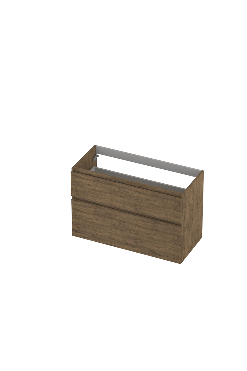 INK onderk. 2 la GL hout decor m. houten keerlijst a-symm. B1000xD450xH650 Naturel eiken / 1257943