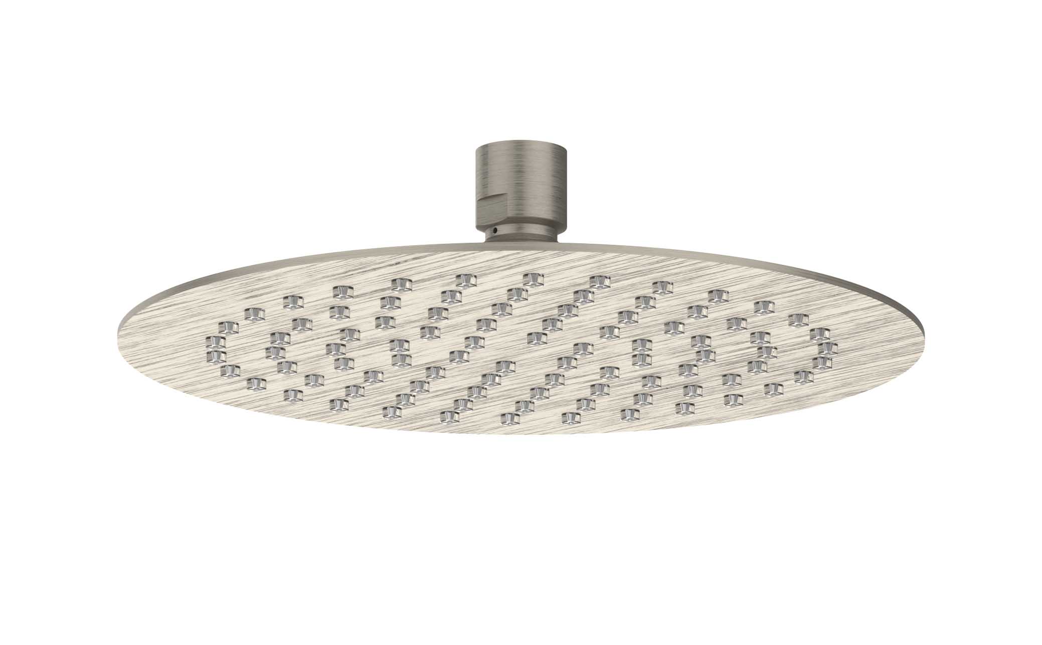 IVY Toebehoren Hoofddouche slim 20cm antikalk nozzels Eco-air 6900503 gebr. nickel PVD