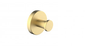 Alonzo handdoekhaak groot geborsteld messing 28.8013