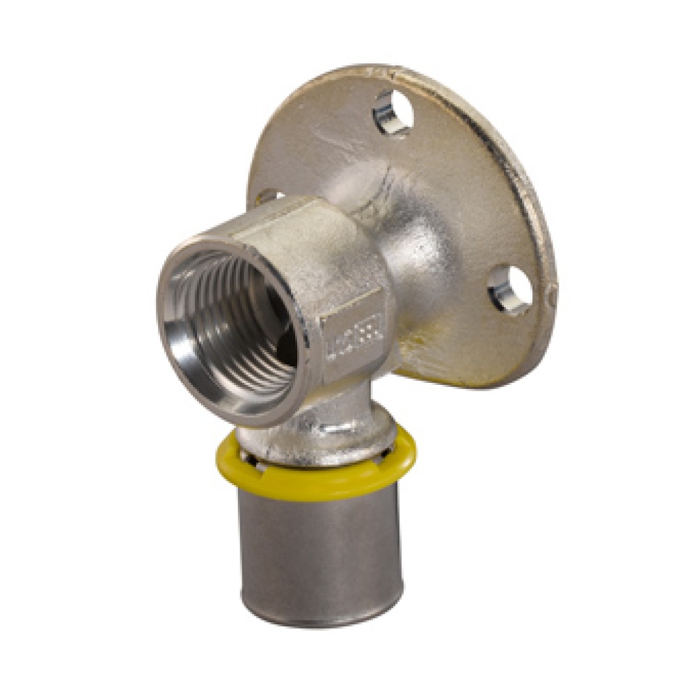 Uponor Gas plus persmuurplaat met ronde flens 20x1/2 1030577