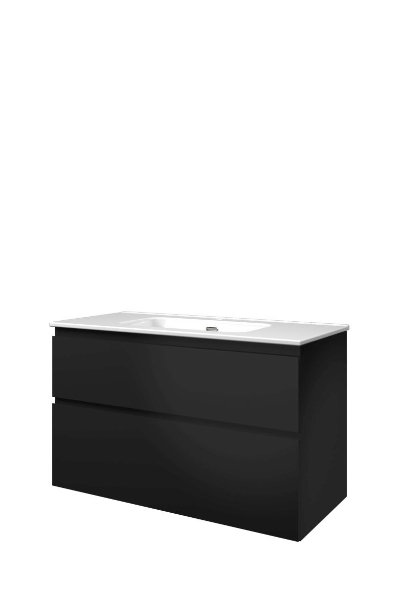 Proline set porselein Elegant wast. met 1 krgt. en onderk. a-sym. 1815256 Mat zwart/Glans wit H620xB1000xD460