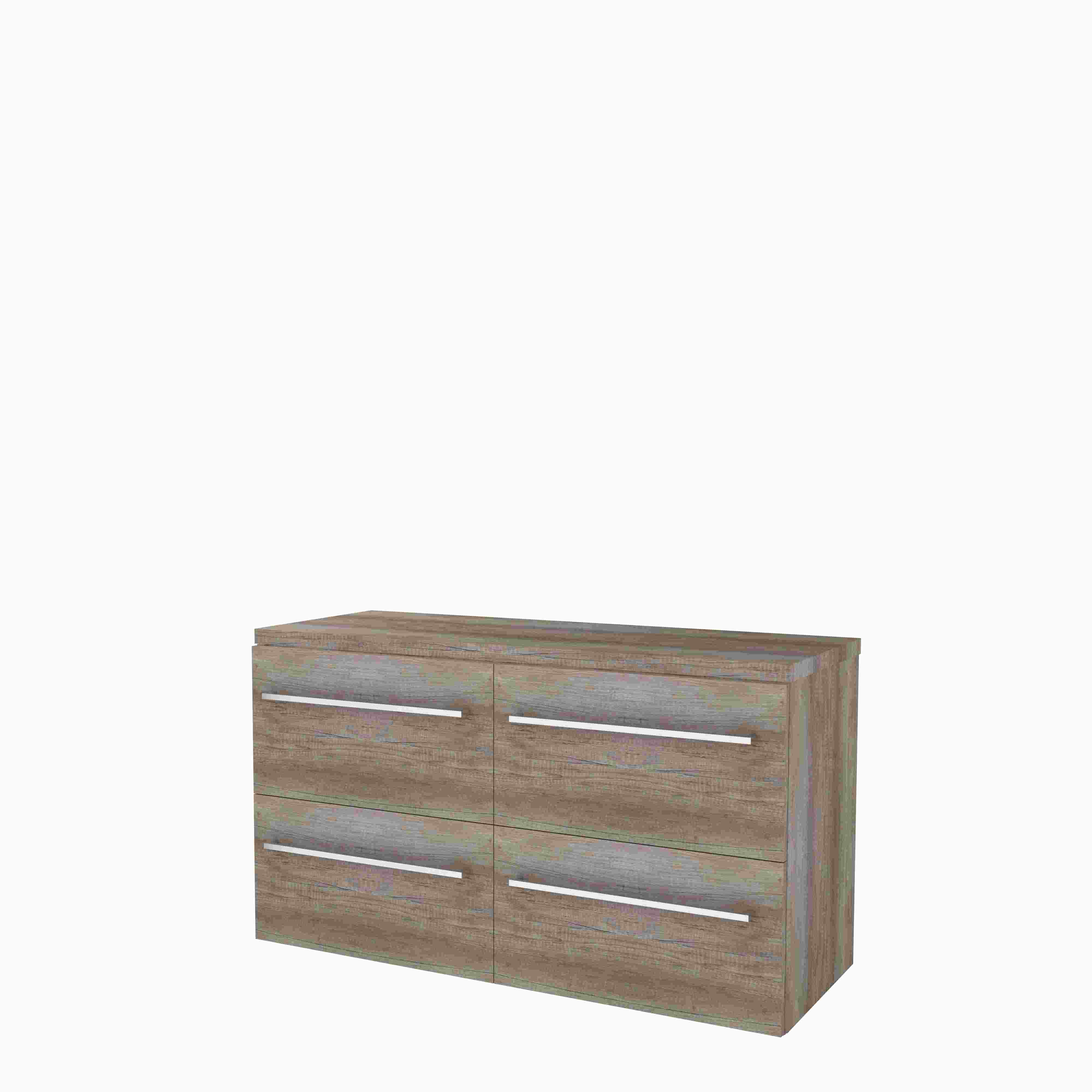 Basic Start 46 onderk. m. gr. incl. 4 la + afdekplaat B1200xD460 Scotch Oak / 1813563