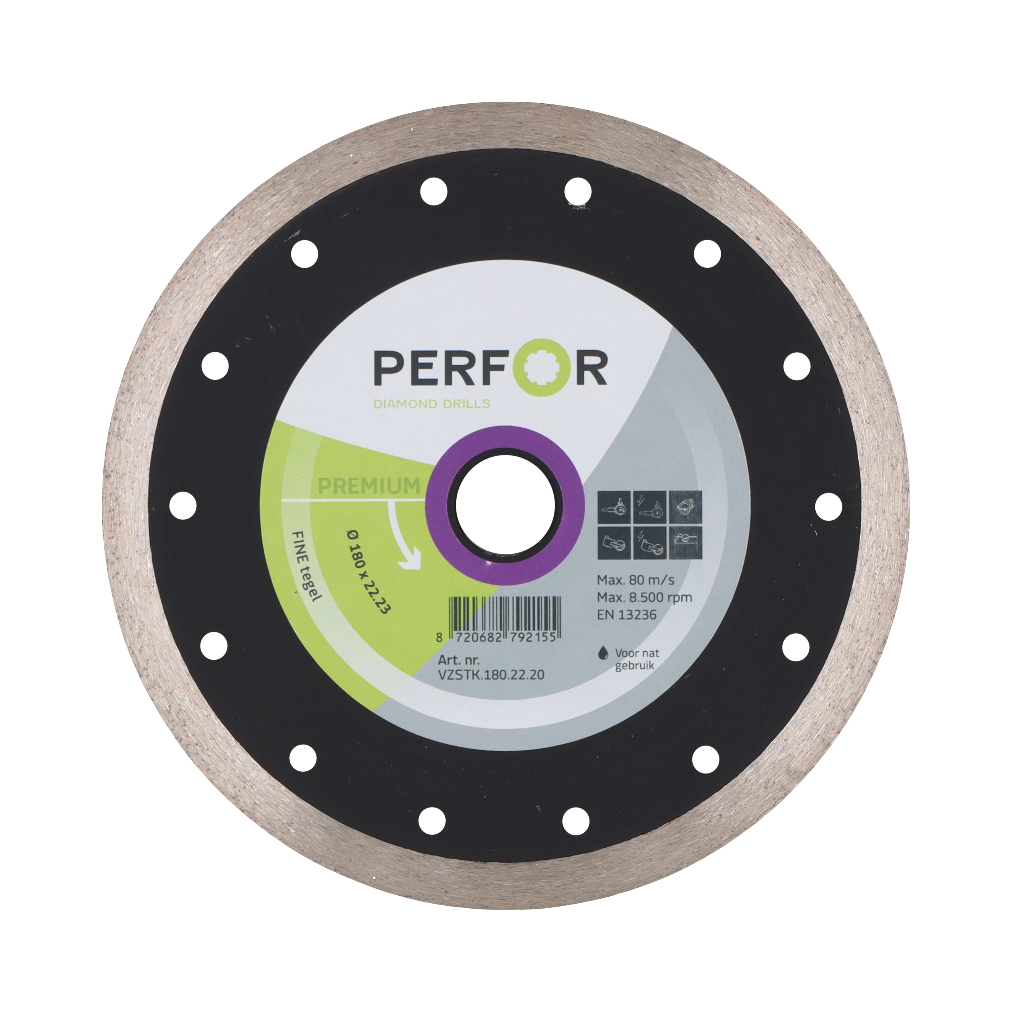 Zaagblad FINE tegel 180 asgat 22.23 VZSTK.180.22.20