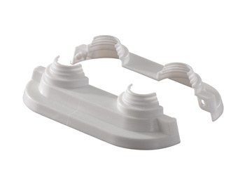 Uponor dubbelrozet 14mm/16mm/18mm/20mm wit (1011373)