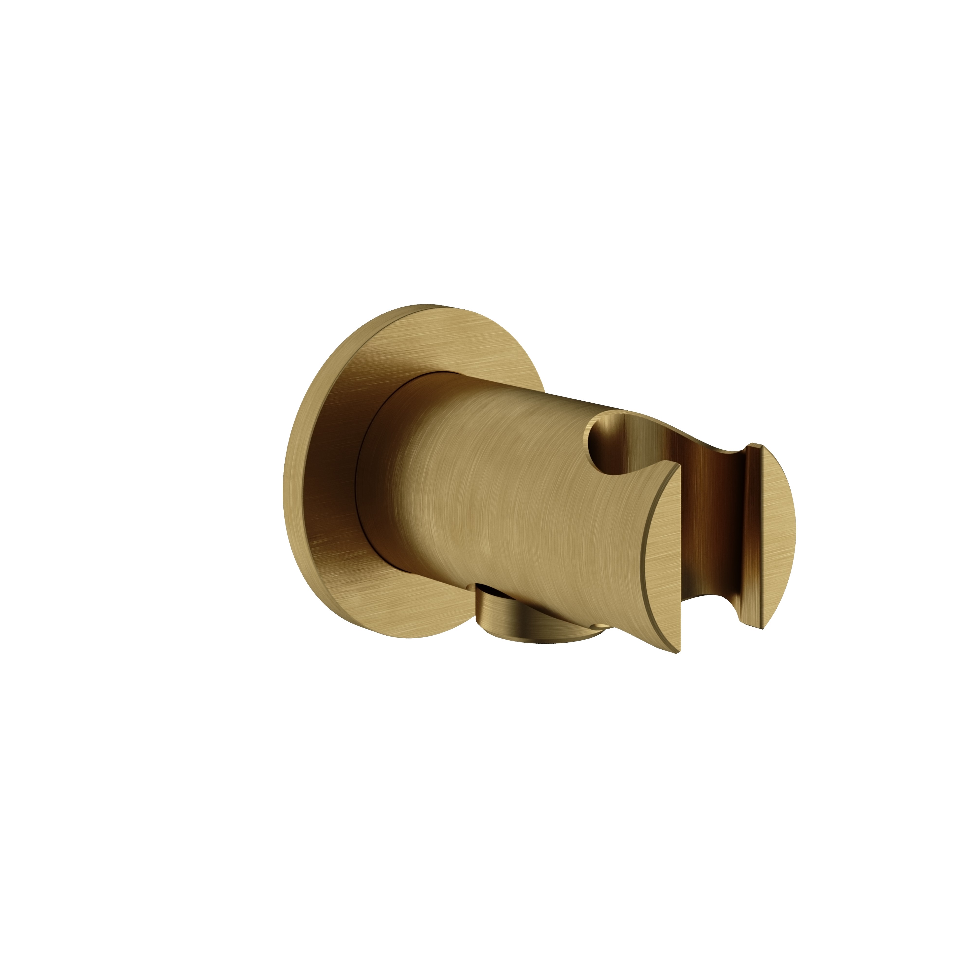 Hotbath Archie wandsteun met uitlaat AR515BBP Geborsteld Messing PVD