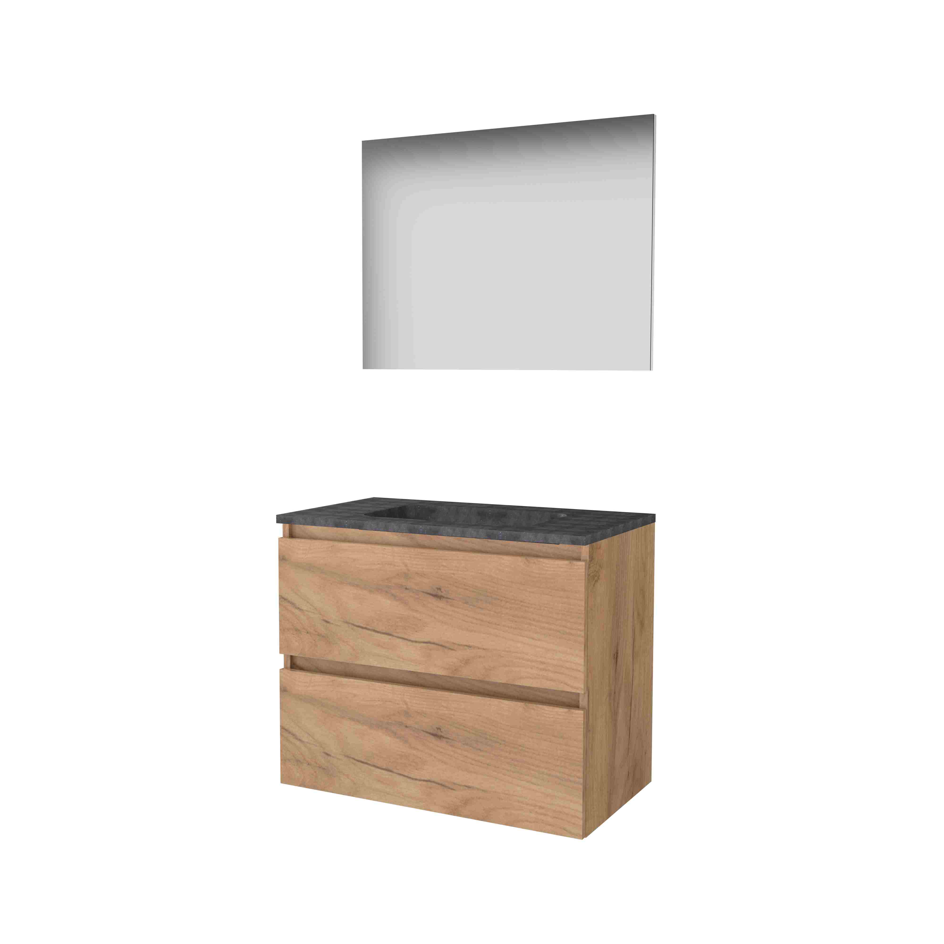 Basic Basic 46 onderk. GL incl. 2 la + hardst. wast. z. krgt. incl. spg. op plaat B800xD460 Whisky Oak / 1813037