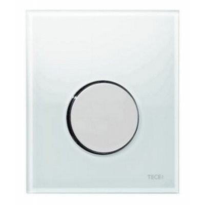 TECEloop urinoir bedieningsplaat 9242660  -  Glas zuiver wit toets chroom
