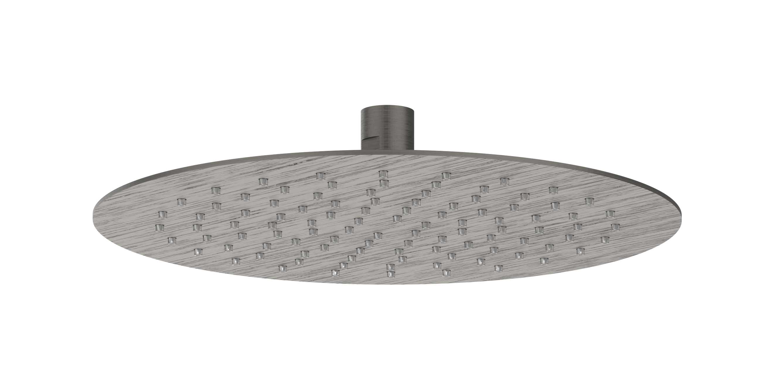 IVY Toebehoren Hoofddouche slim 25cm antikalk nozzels Eco-air 6900556 gebr. metal black PVD