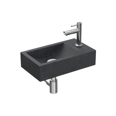 Proline Fonteinpack hardsteen met krgt. rechts 1805230P Blue stone/Chroom