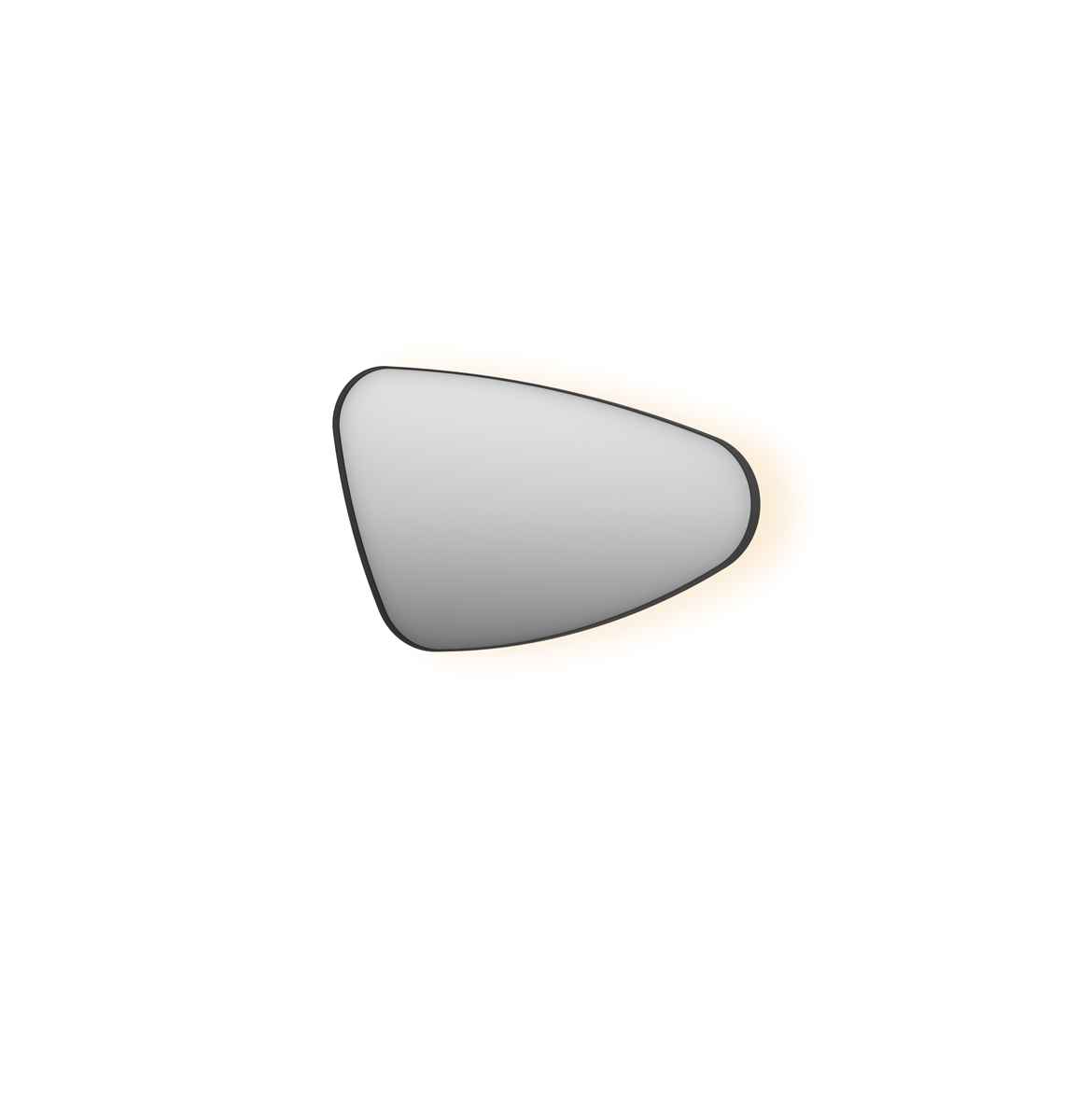 INK spg. SP23 organisch in stalen kader incl indir LED verw. color dimbaar + schak. L H500xB800xD40 Mat zwart / 8409205