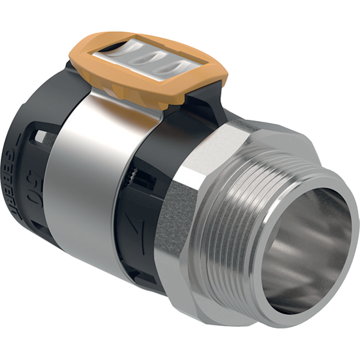 Geberit FlowFit puntstuk rvs 63x2 619.705.00.1