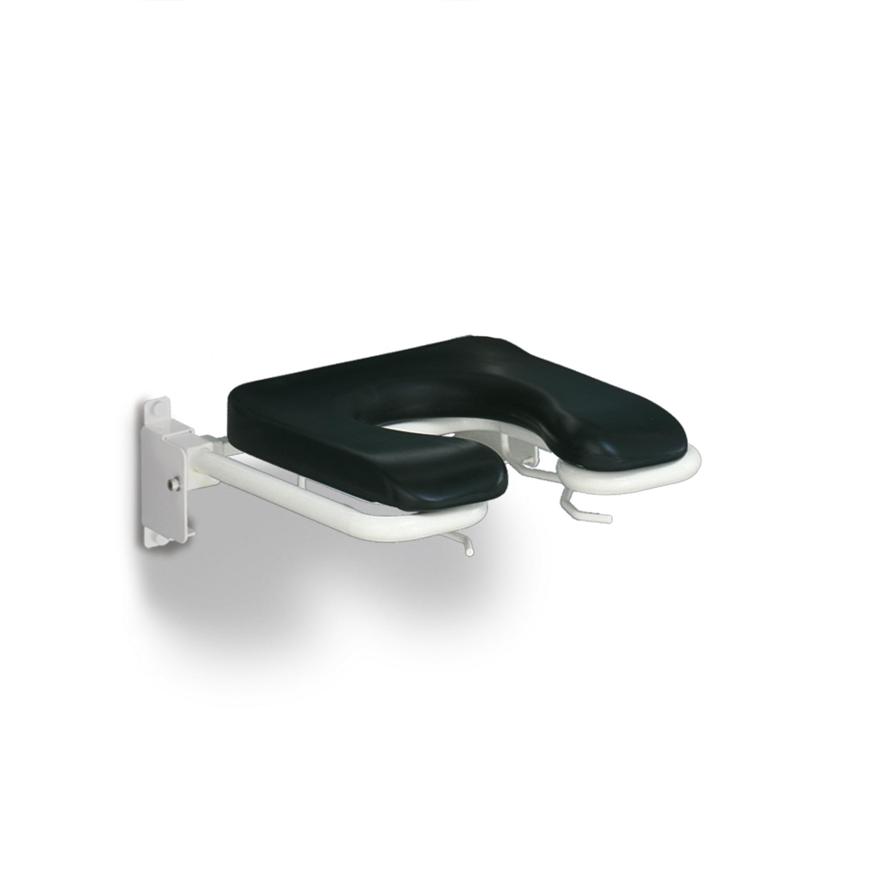 Linido douchezitting zachte zitting open voorzijde LI2221021402 RVS gec.wit R9010