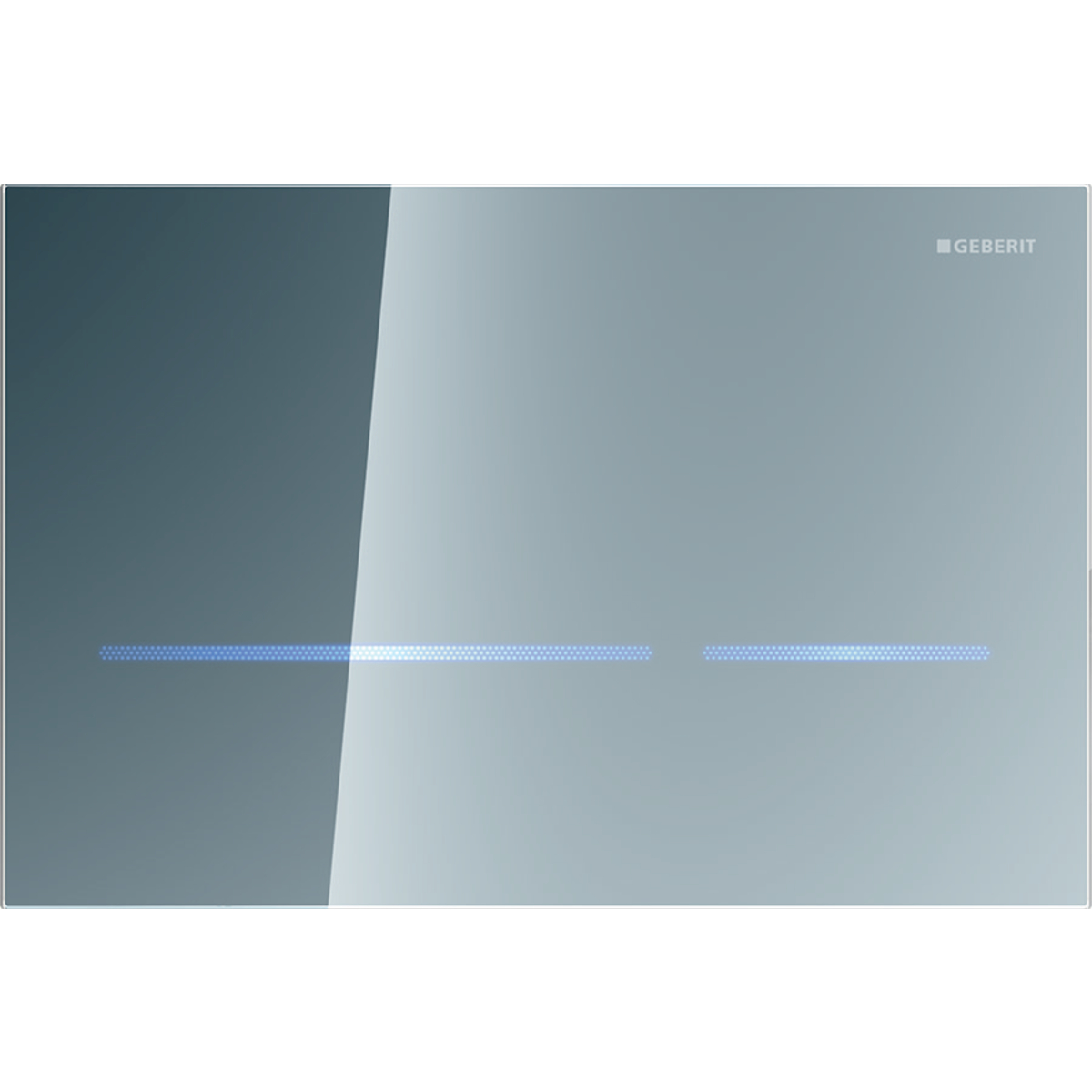 Geberit Sigma80 bedieningsplaat 2- toets square res12cm IR 230V glas spieg 116.090.SM.6