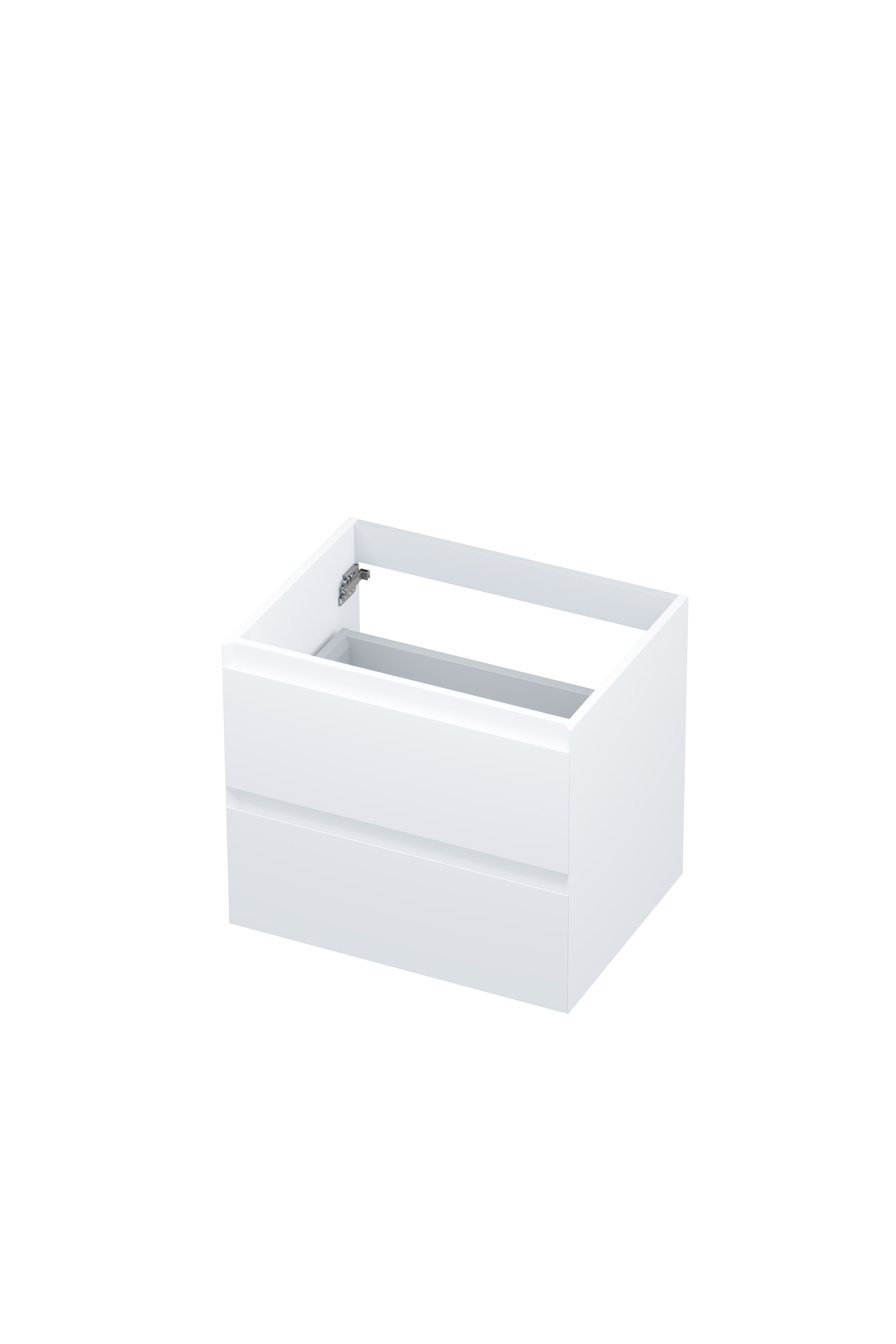 INK onderk. 2 laden greepl. gelakt 45gr 1240400 Mat wit H520xB600xD450