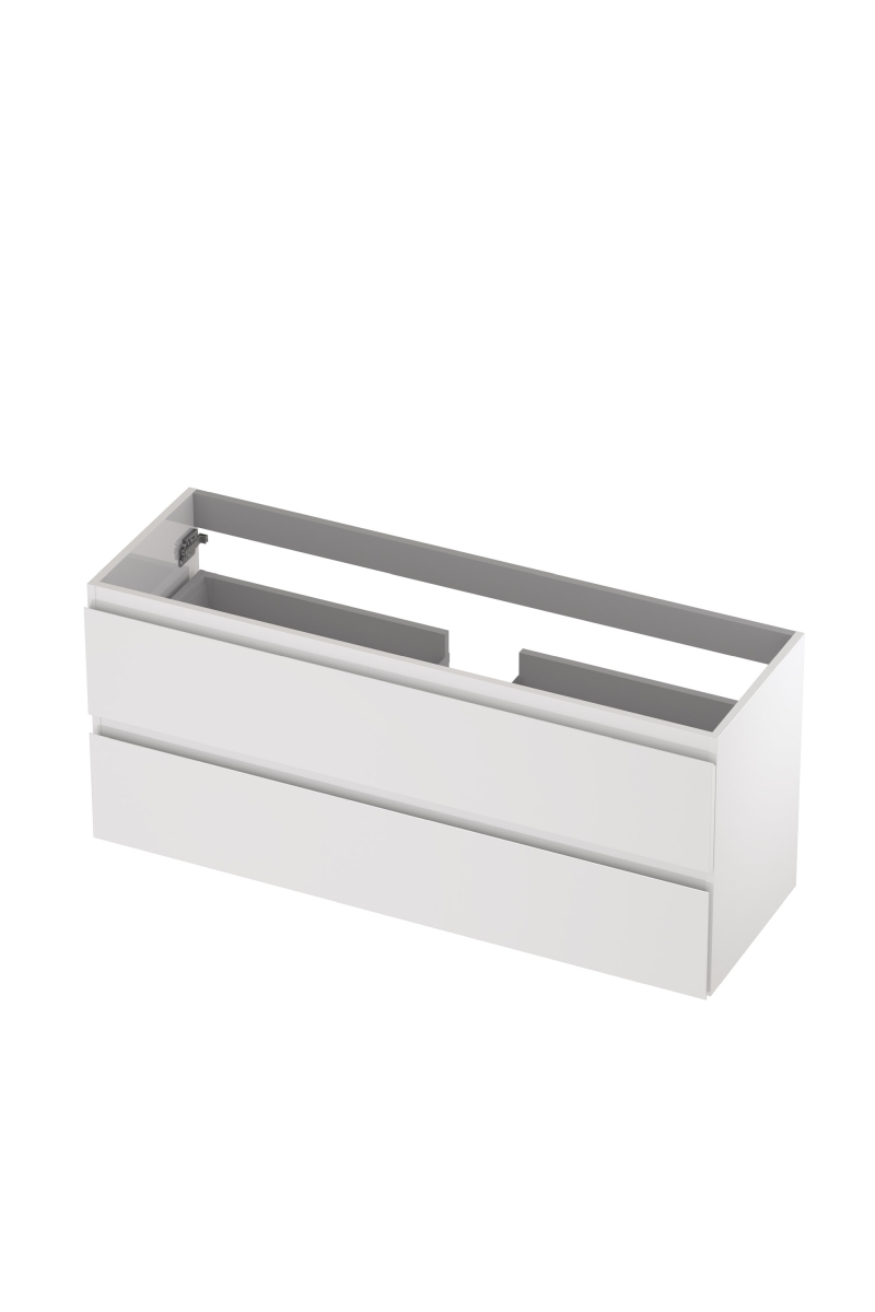 INK onderk. 2 laden greepl. gelakt 1241032 Hglans wit H520xB1200xD400