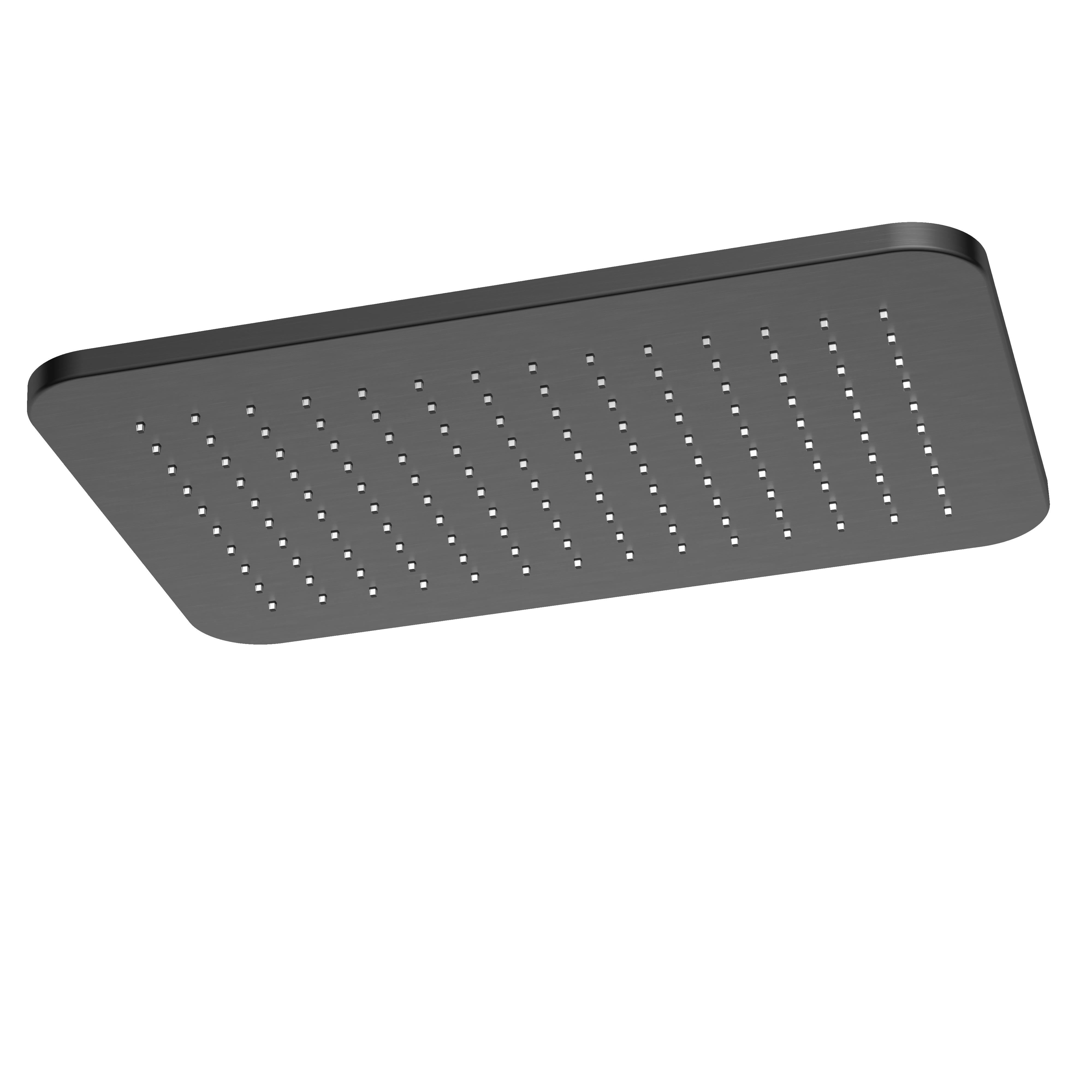 Hotbath Gal hoofddouche Rechthoek 27 x 40 cm GL106BGP Geborsteld Gunmetal PVD