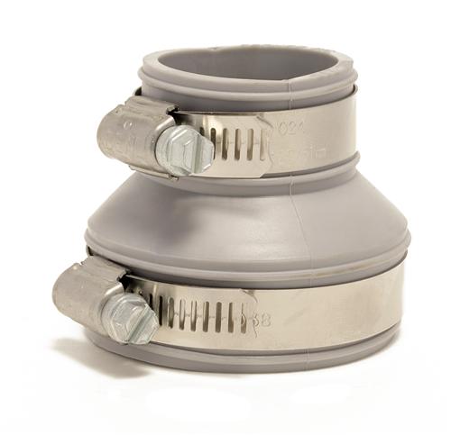 Fernco verloopkopp.  90-75/63-50 mm Grijs