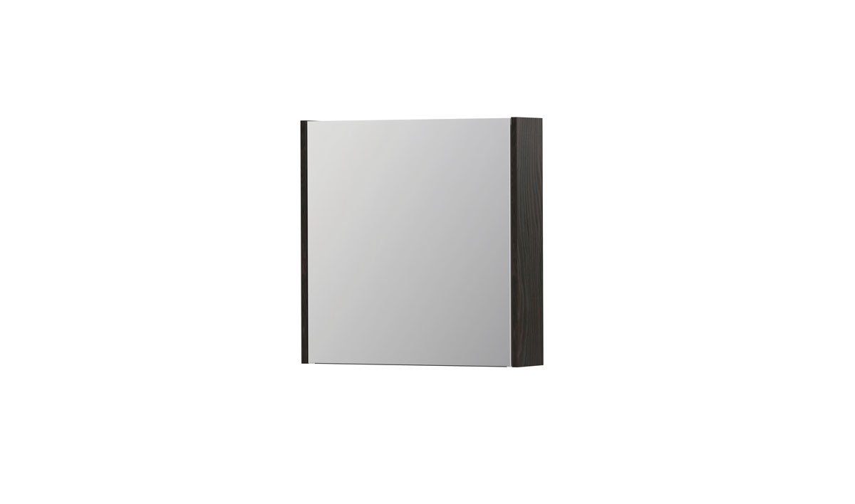 INK SPK1 spiegelkast m. 1 dubbelzijdige spiegeldeur en stop/schak. 1110469 Intens eiken H600xB600xD140