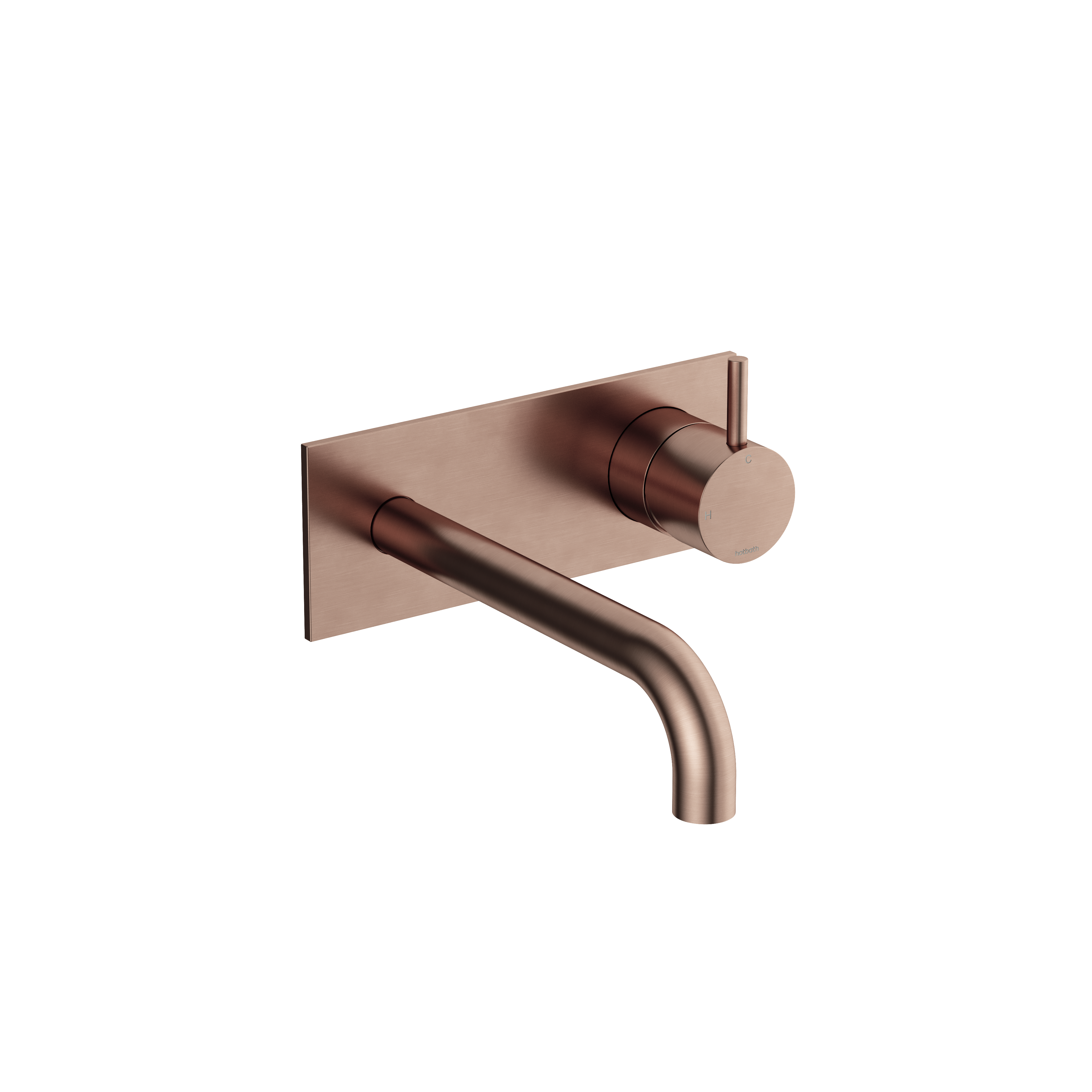 Hotbath Cobber afbouwdeel tbv inbouw wastafelkraan 18cm uitloop CB106EXT18BCP Geborsteld Koper PVD