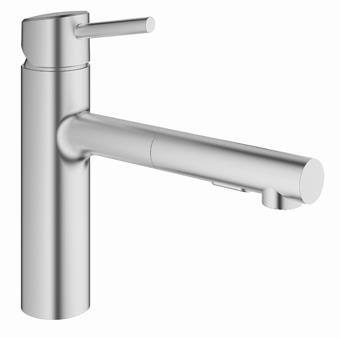 Grohe Concetto keukenmengkraan medium uittrekbare dual spray 30273DC1