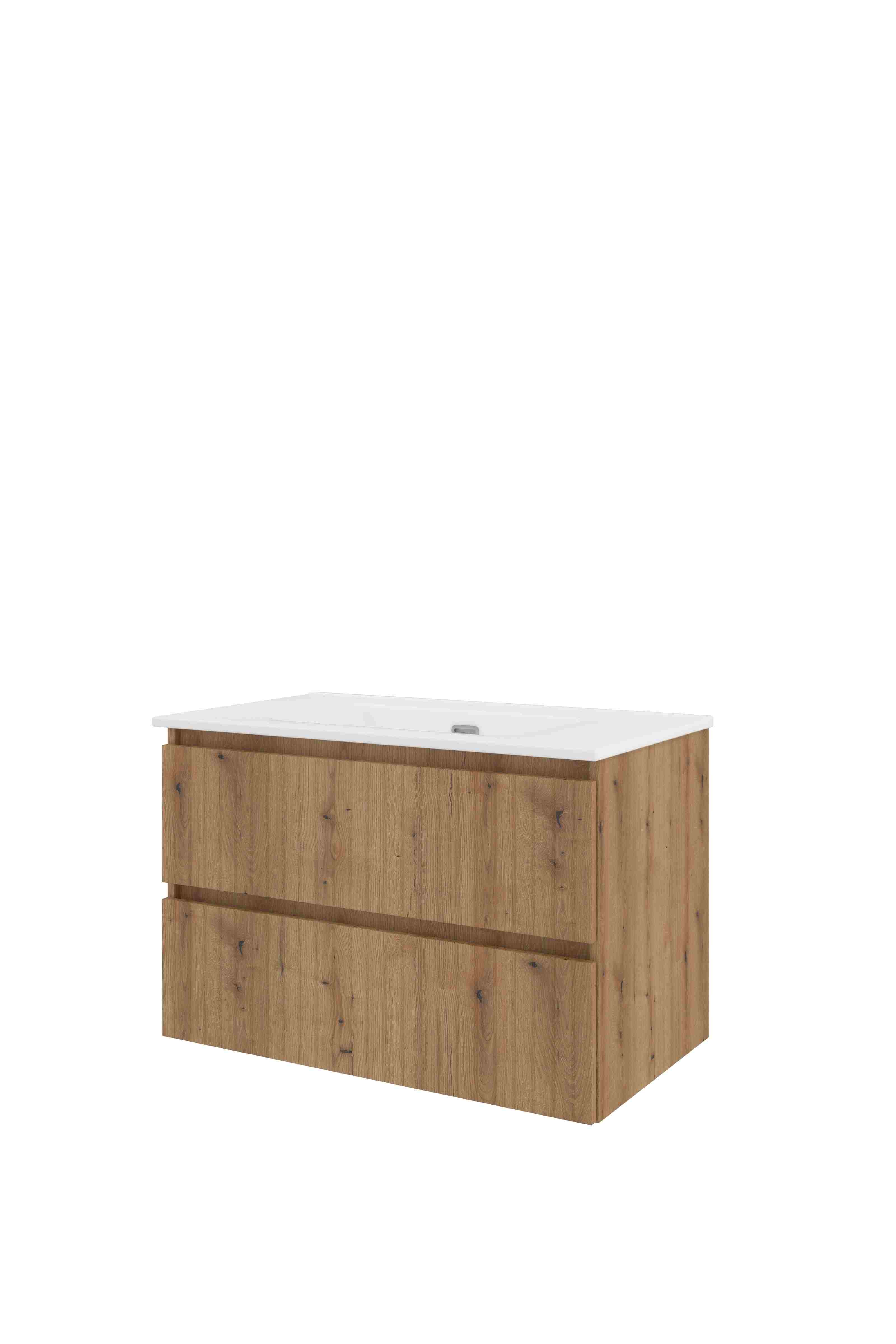 Proline Set porselein Elegant wast. z. krgt. en onderkast sym. gefr. 1818021 Urban oak/Glans wit 800x460x540