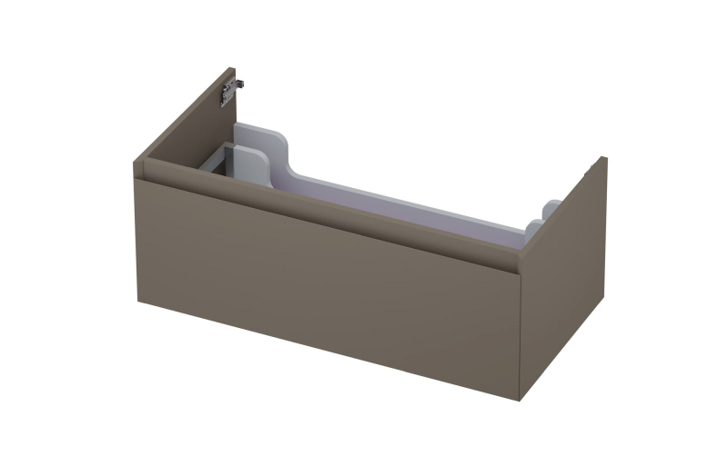 INK onderk. 1 lade greepl. gelakt 45gr 1240125 Mat taupe H350xB900xD450